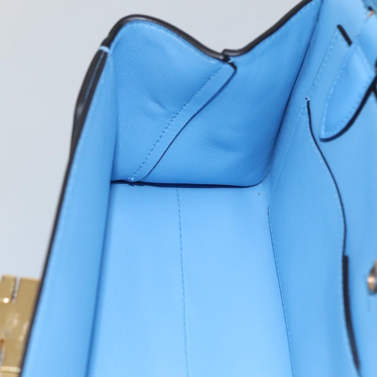Salvatore Ferragamo Gancini Blue Leather Shoulder Bag (Pre-Owned) Size ONE SIZE - 17 Thumbnail