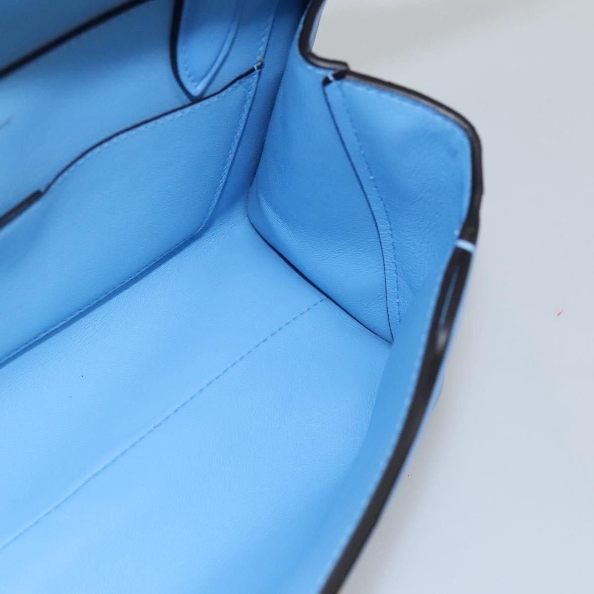 Salvatore Ferragamo Gancini Blue Leather Shoulder Bag (Pre-Owned) Size ONE SIZE - 16 Thumbnail