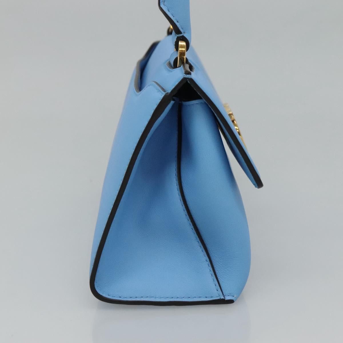 Salvatore Ferragamo Gancini Blue Leather Shoulder Bag (Pre-Owned) Size ONE SIZE - 3 Thumbnail
