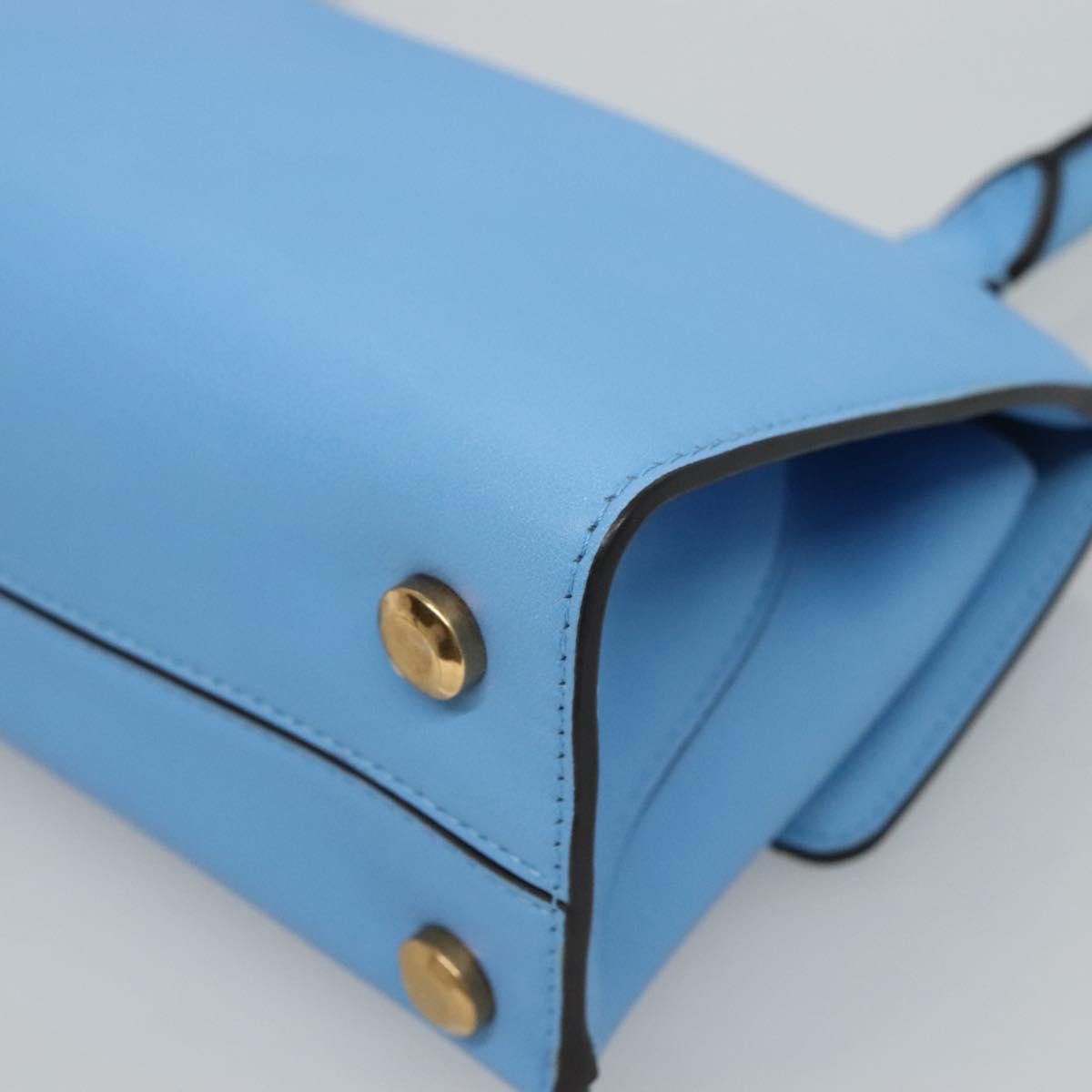 Salvatore Ferragamo Gancini Blue Leather Shoulder Bag (Pre-Owned) Size ONE SIZE - 11 Thumbnail