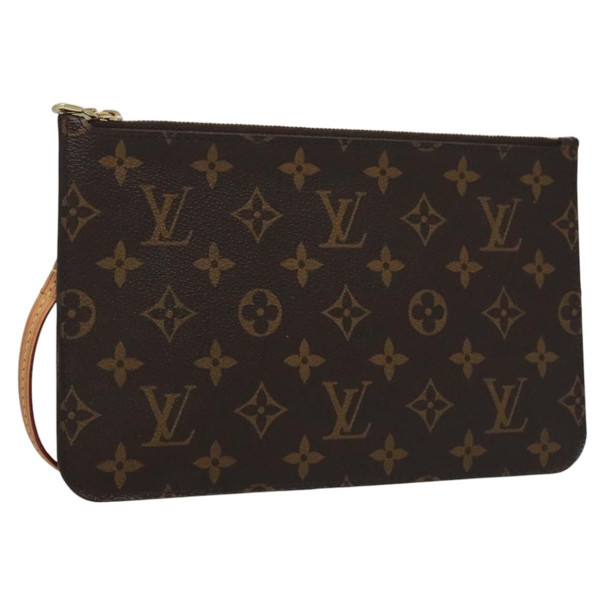 Louis Vuitton Neverfull Brown Canvas Clutch Bag (Pre-Owned) Size ONE SIZE - 16 Thumbnail