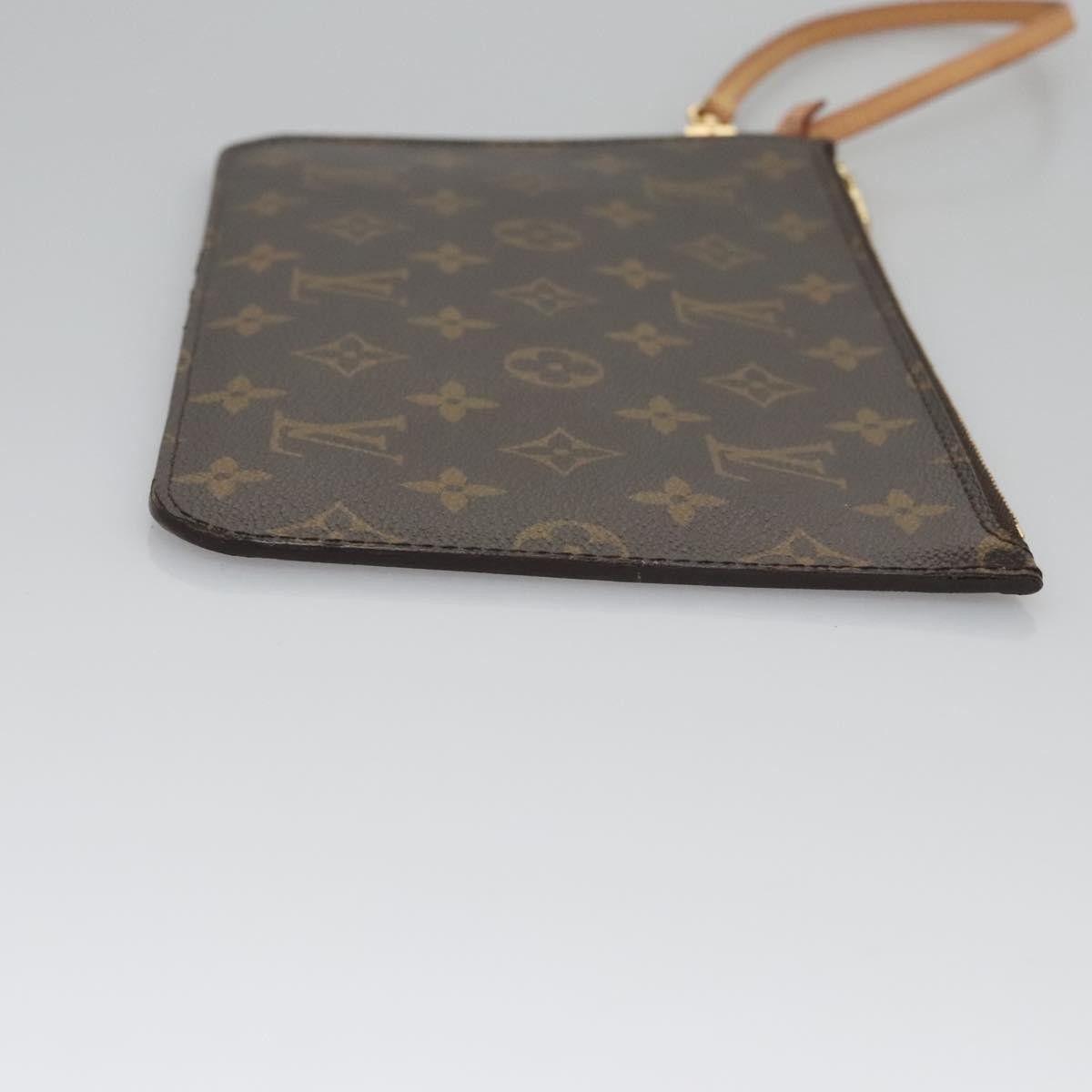 Louis Vuitton Neverfull Brown Canvas Clutch Bag (Pre-Owned) Size ONE SIZE - 3 Thumbnail