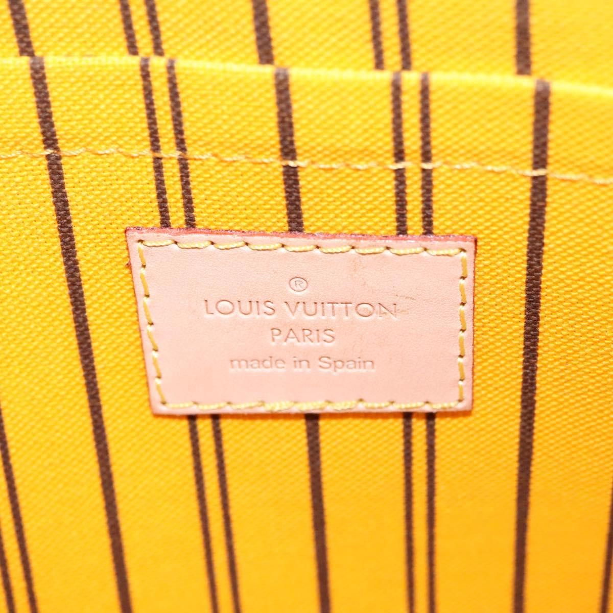 Louis Vuitton Neverfull Brown Canvas Clutch Bag (Pre-Owned) Size ONE SIZE - 14 Thumbnail