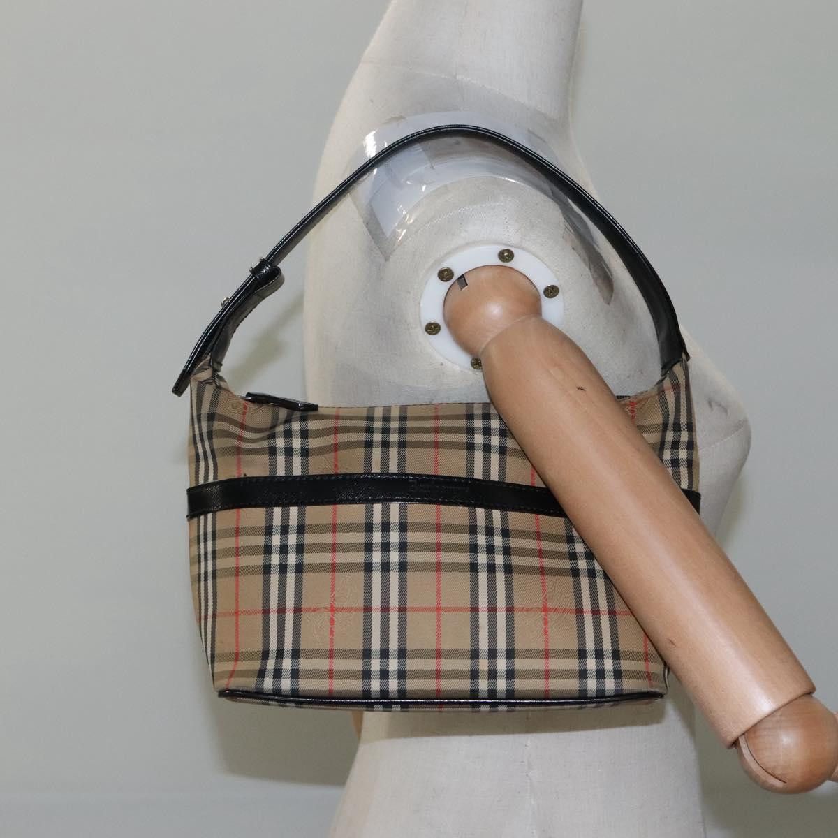 Burberry Nova Check Beige Synthetic Shoulder Bag (Pre-Owned) Size ONE SIZE - 15 Thumbnail