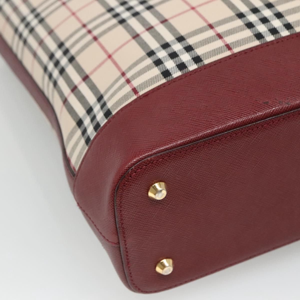 Burberry Nova Check Beige Canvas Shoulder Bag (Pre-Owned) Size ONE SIZE - 8 Thumbnail