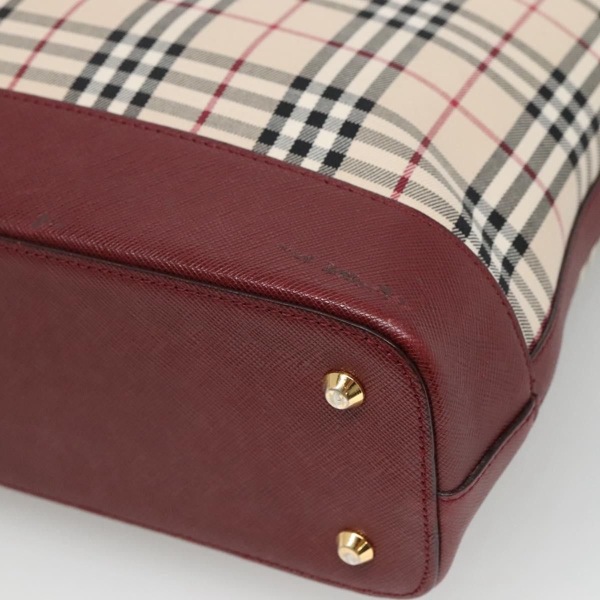 Burberry Nova Check Beige Canvas Shoulder Bag (Pre-Owned) Size ONE SIZE - 9 Thumbnail