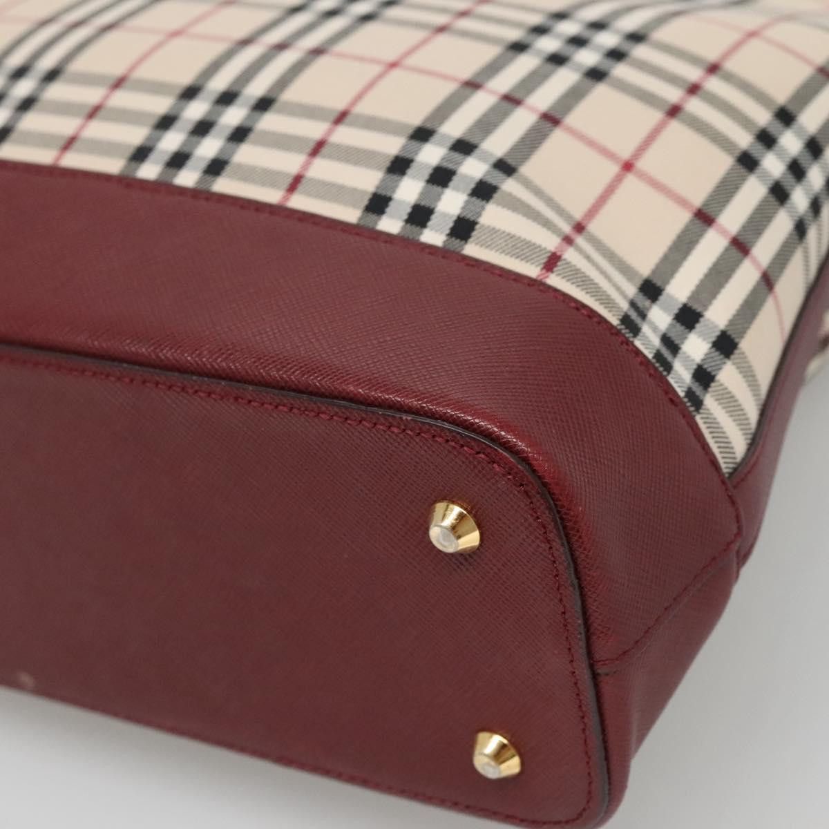 Burberry Nova Check Beige Canvas Shoulder Bag (Pre-Owned) Size ONE SIZE - 7 Thumbnail