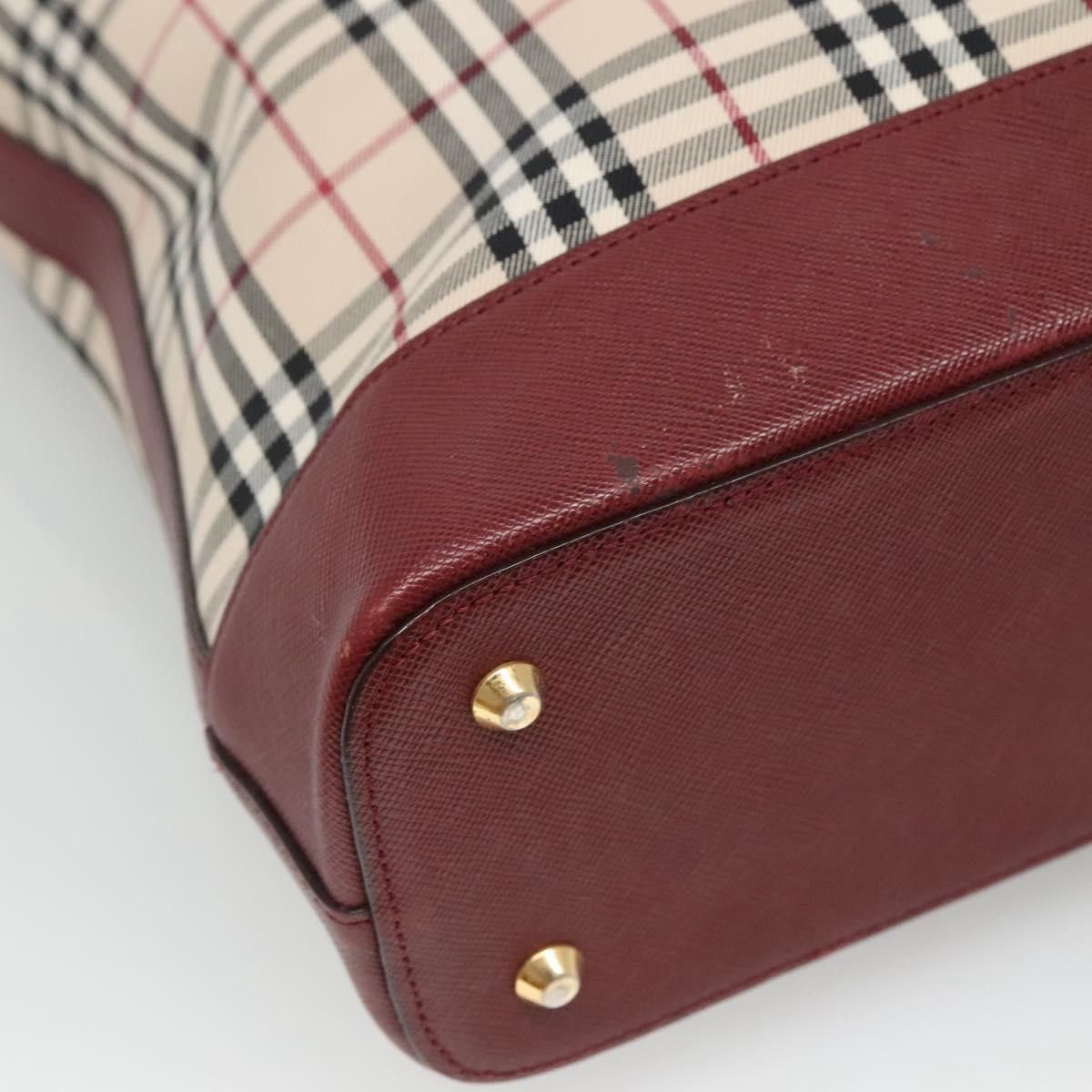 Burberry Nova Check Beige Canvas Shoulder Bag (Pre-Owned) Size ONE SIZE - 10 Thumbnail