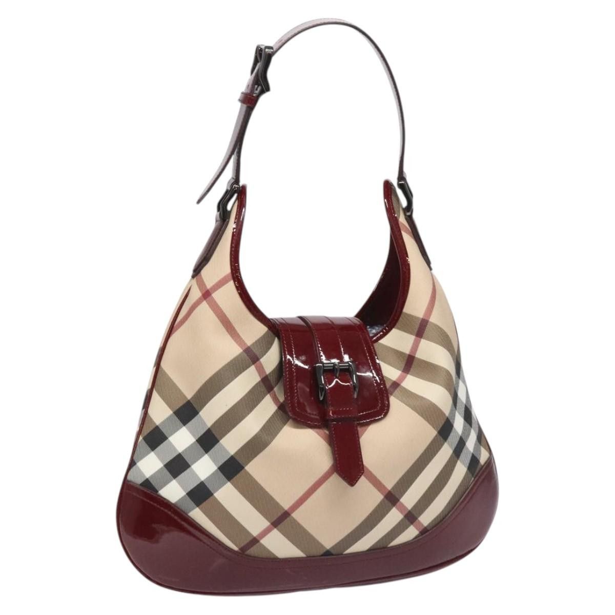 Burberry Nova Check Beige Canvas Shoulder Bag (Pre-Owned) Size ONE SIZE - 17 Thumbnail