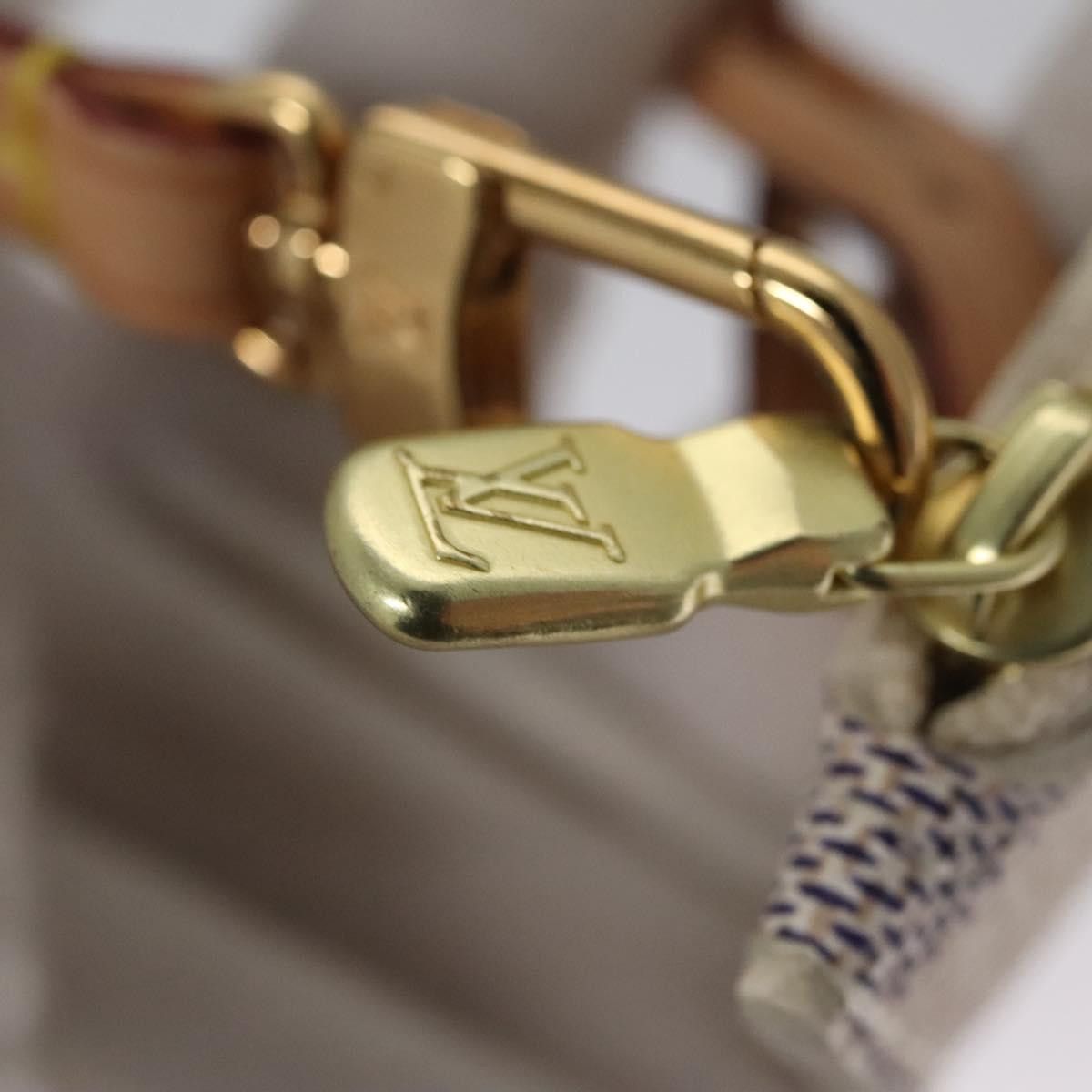 Louis Vuitton Pochette Neverfull White Canvas Clutch Bag (Pre-Owned) Size ONE SIZE - 13 Thumbnail