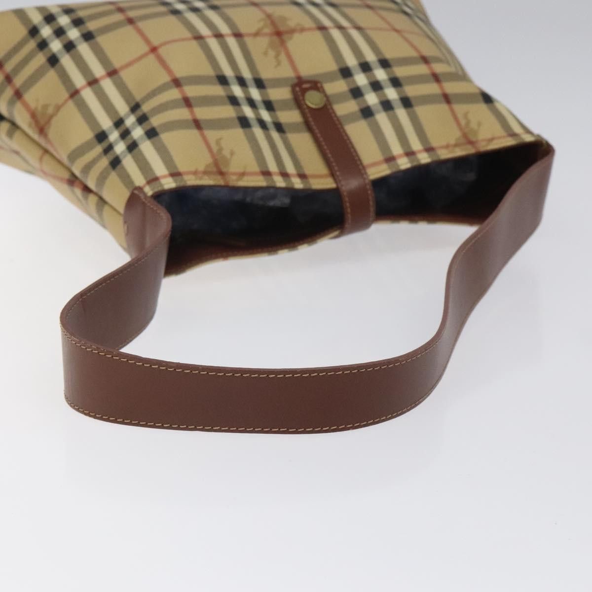 Burberry Nova Check Beige Canvas Shoulder Bag (Pre-Owned) Size ONE SIZE - 7 Thumbnail