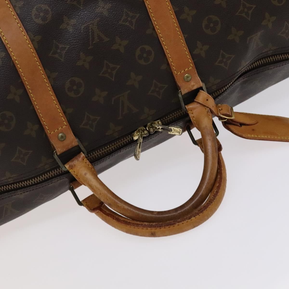 Louis Vuitton Keepall 60 Brown Canvas Travel Bag (Pre-Owned) Size ONE SIZE - 5 Thumbnail