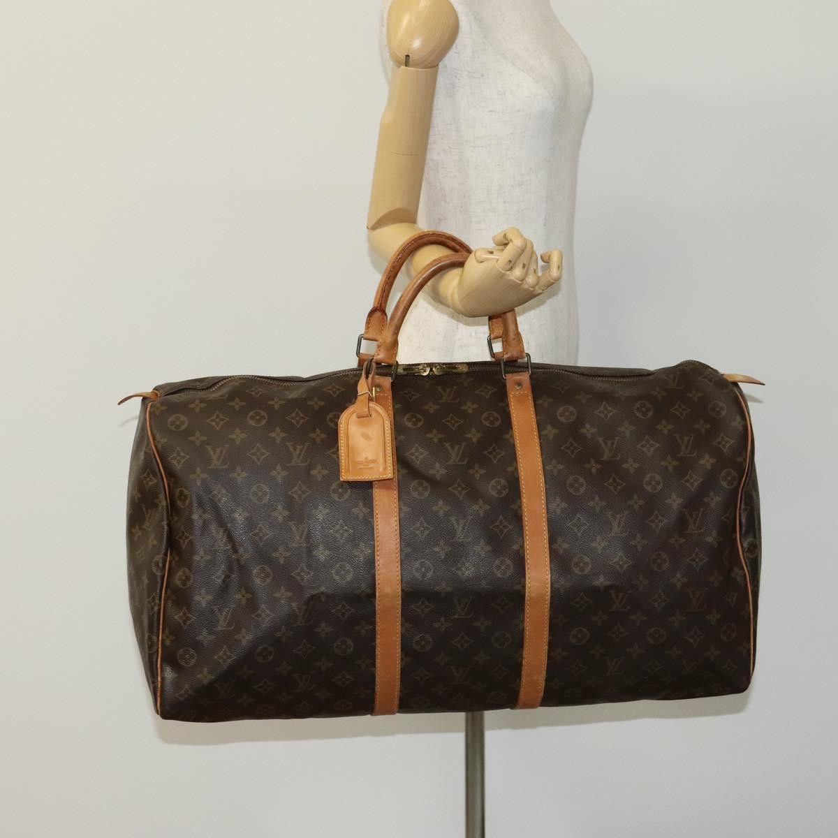 Louis Vuitton Keepall 60 Brown Canvas Travel Bag (Pre-Owned) Size ONE SIZE - 19 Thumbnail