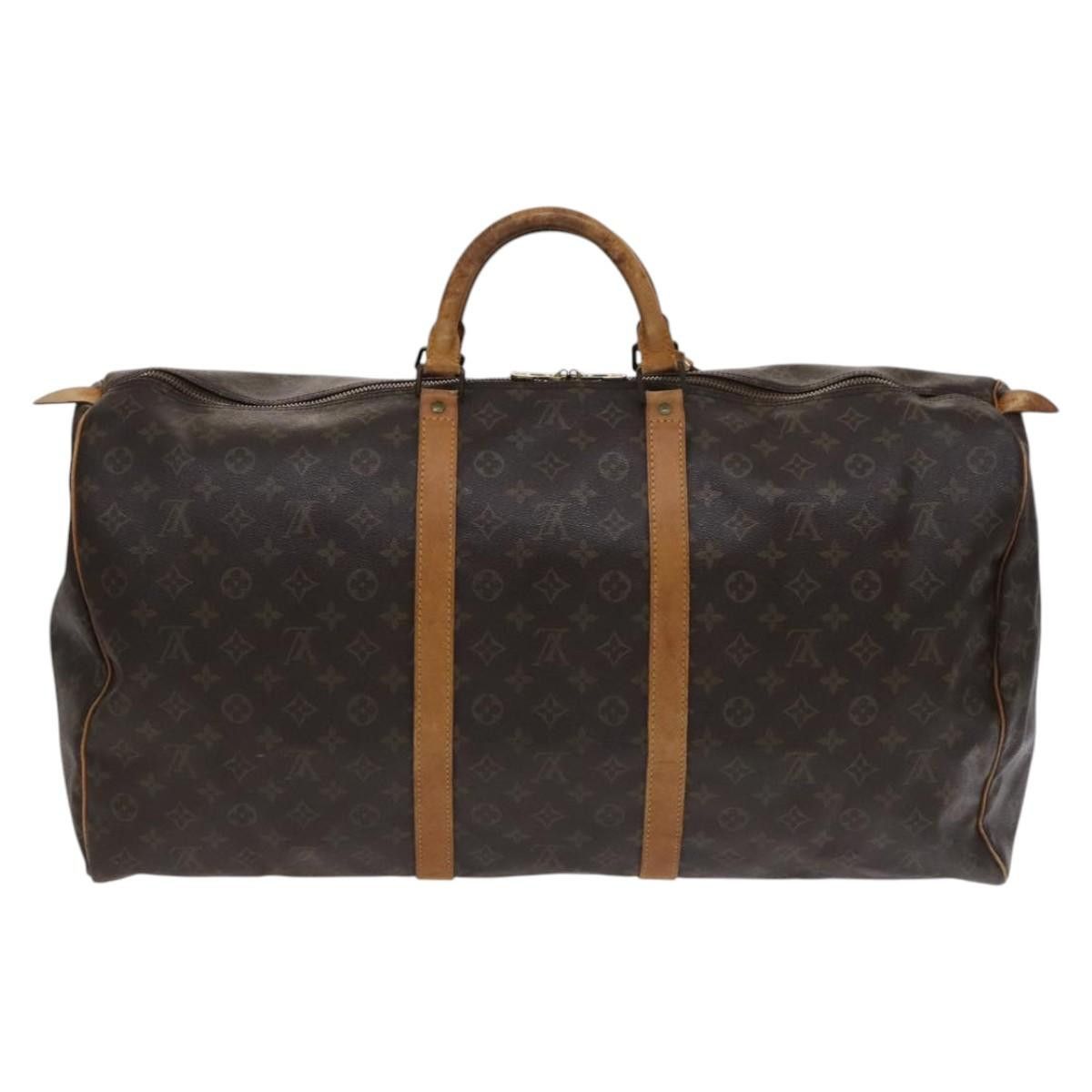 Louis Vuitton Keepall 60 Brown Canvas Travel Bag (Pre-Owned) Size ONE SIZE - 2 Thumbnail