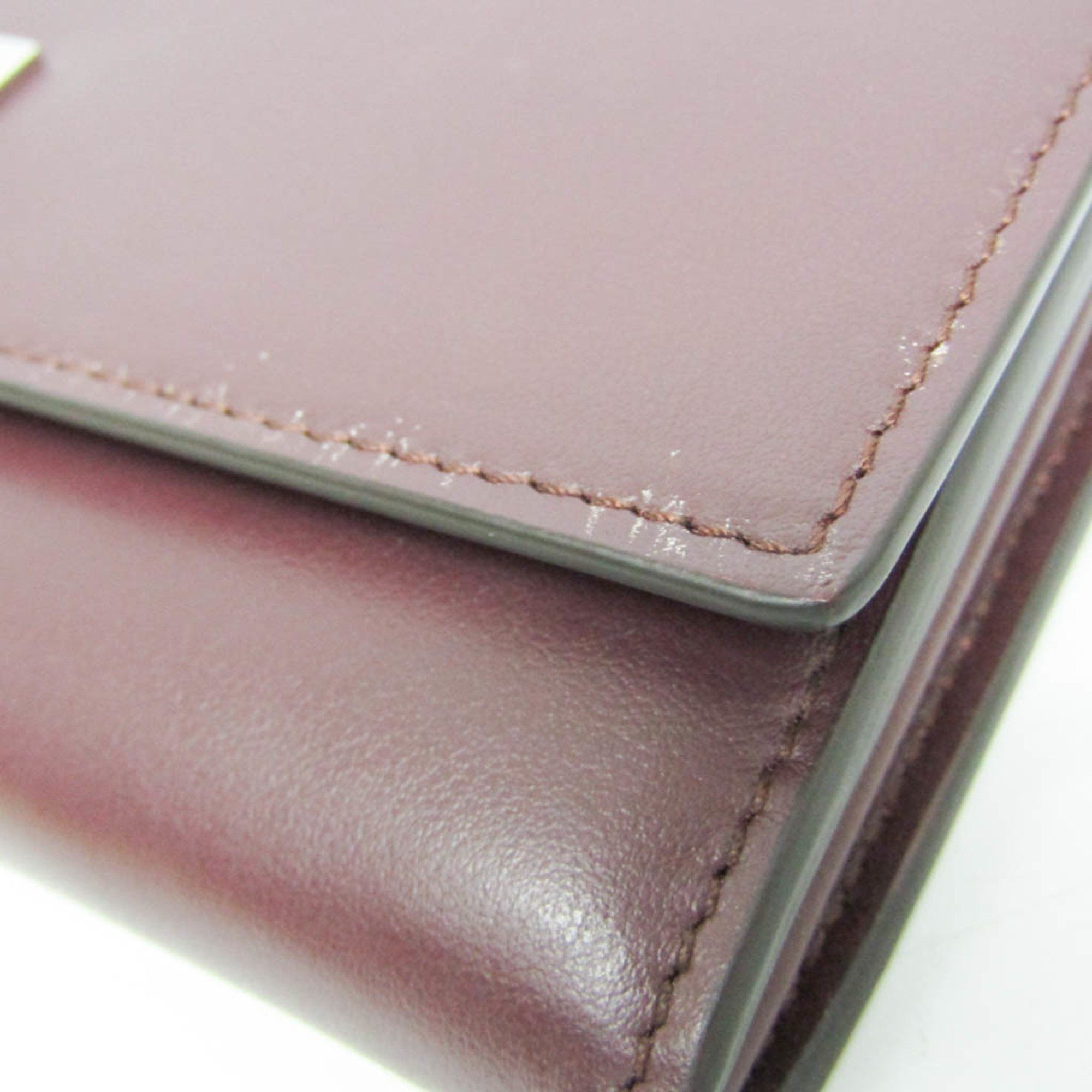 Fendi Burgundy Leather Wallet (Pre-Owned) Size ONE SIZE - 4 Thumbnail