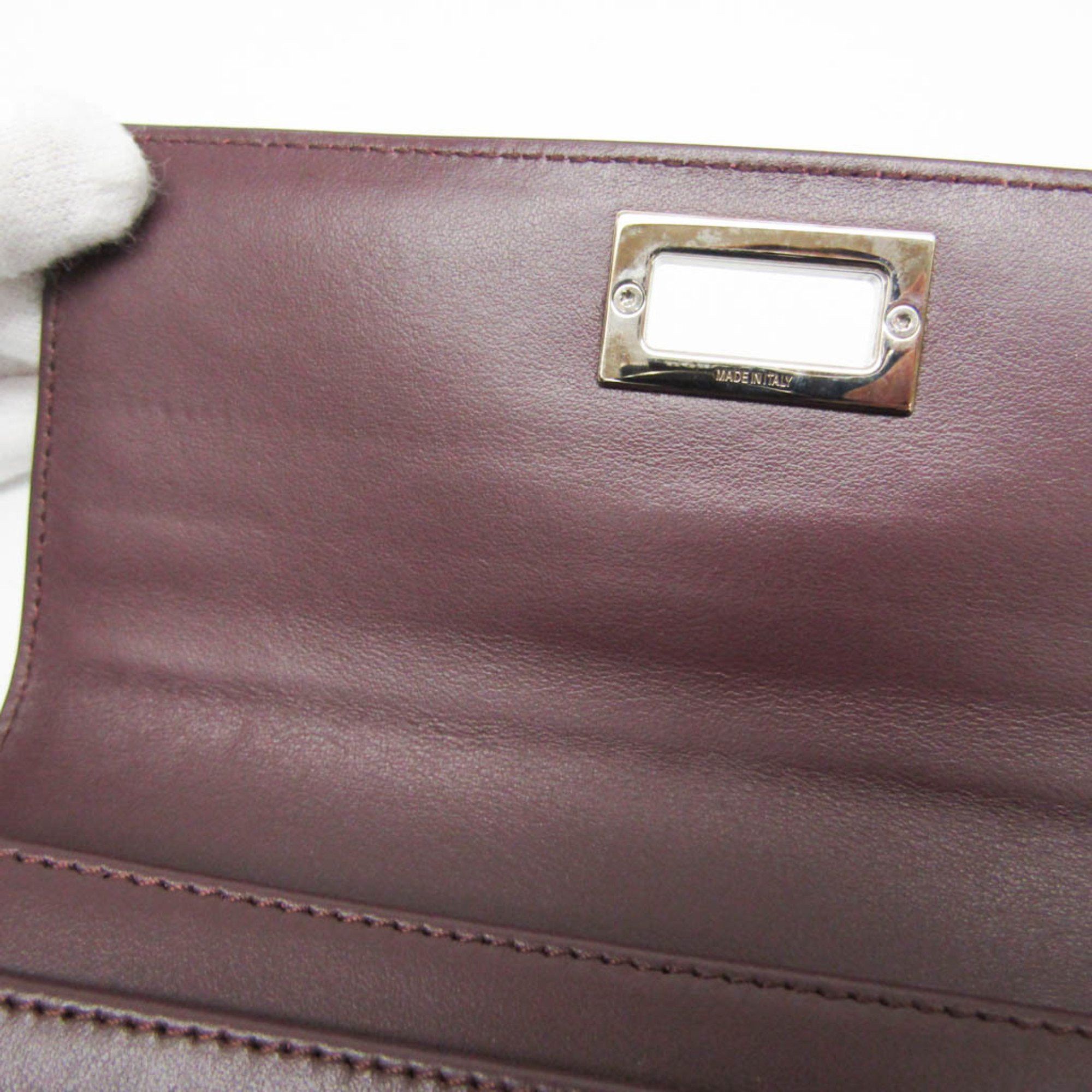 Fendi Burgundy Leather Wallet (Pre-Owned) Size ONE SIZE - 7 Thumbnail