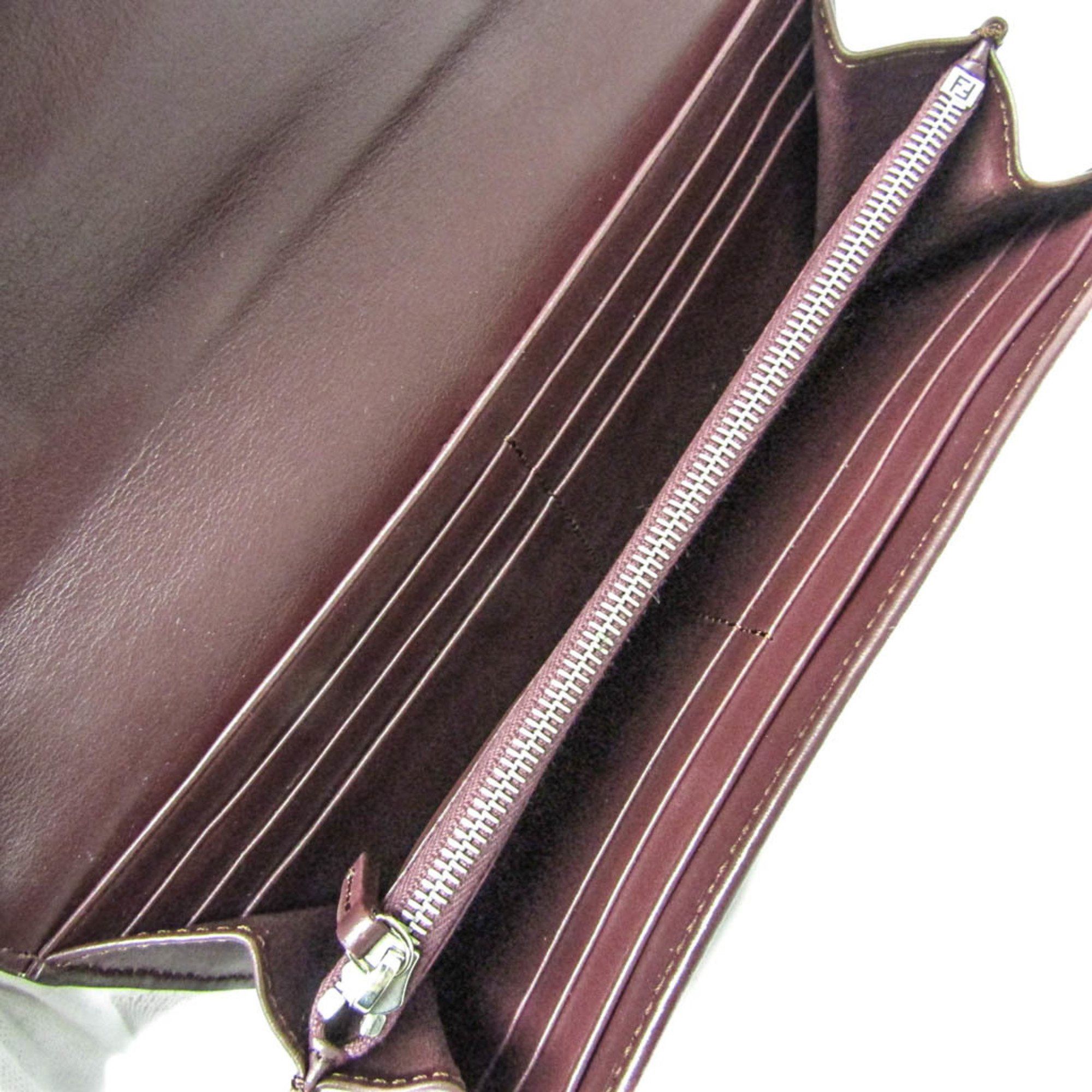 Fendi Burgundy Leather Wallet (Pre-Owned) Size ONE SIZE - 9 Thumbnail