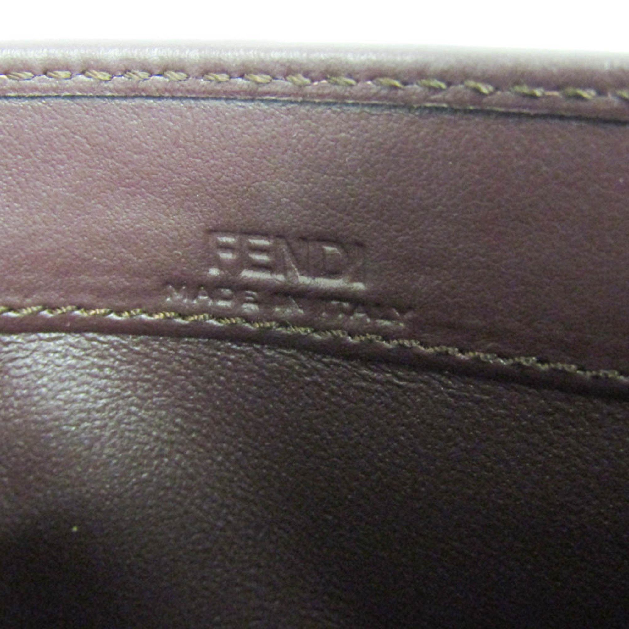 Fendi Burgundy Leather Wallet (Pre-Owned) Size ONE SIZE - 10 Thumbnail