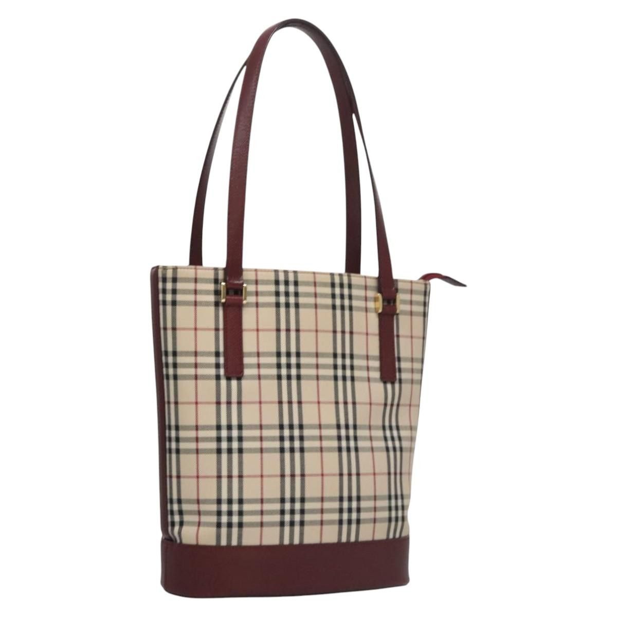 Burberry Nova Check Beige Canvas Tote Bag (Pre-Owned) Size ONE SIZE - 19 Thumbnail