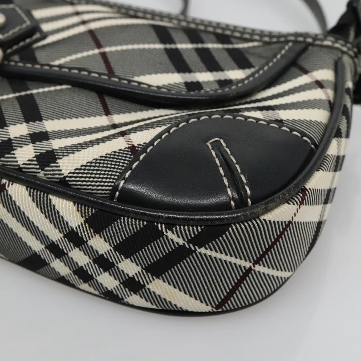 Burberry Nova Check Black Synthetic Shoulder Bag (Pre-Owned) Size ONE SIZE - 6 Thumbnail