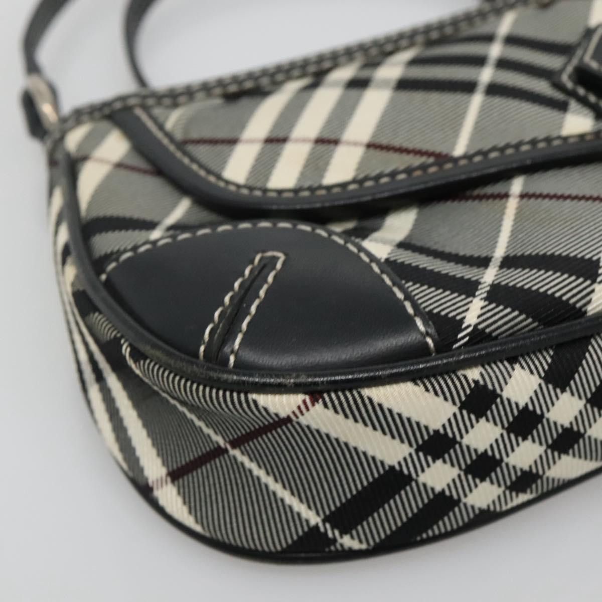 Burberry Nova Check Black Synthetic Shoulder Bag (Pre-Owned) Size ONE SIZE - 7 Thumbnail