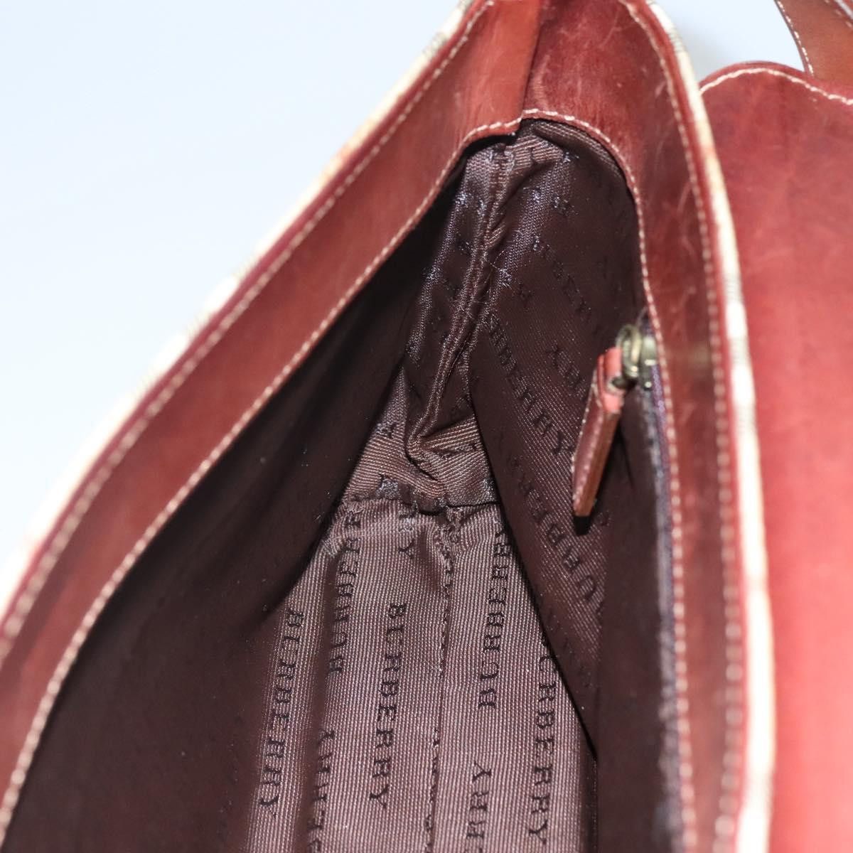 Burberry Nova Check Beige Canvas Shoulder Bag (Pre-Owned) Size ONE SIZE - 18 Thumbnail