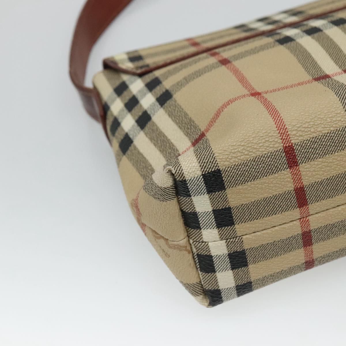 Burberry Nova Check Beige Canvas Shoulder Bag (Pre-Owned) Size ONE SIZE - 10 Thumbnail