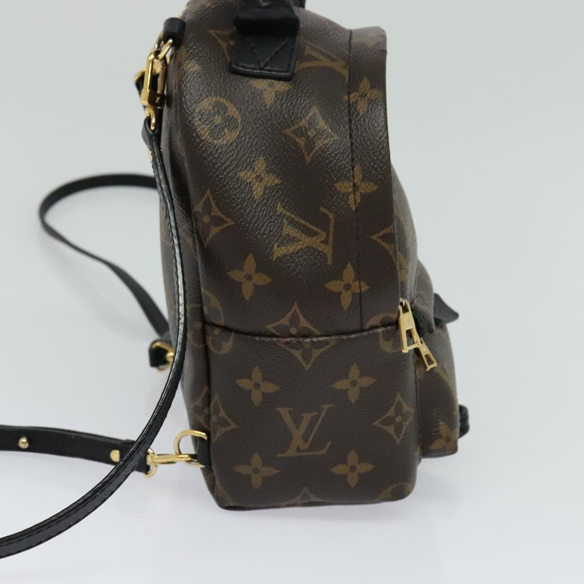 Louis Vuitton Palm Springs Mini Brown Canvas Backpack Bag (Pre-Owned) Size ONE SIZE - 4 Thumbnail