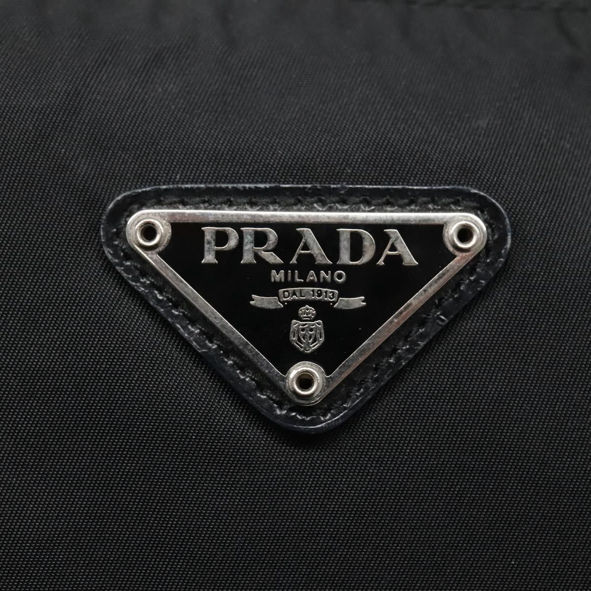 Prada Cosmetic Pouch Black Synthetic Clutch Bag (Pre-Owned) Size ONE SIZE - 12 Thumbnail