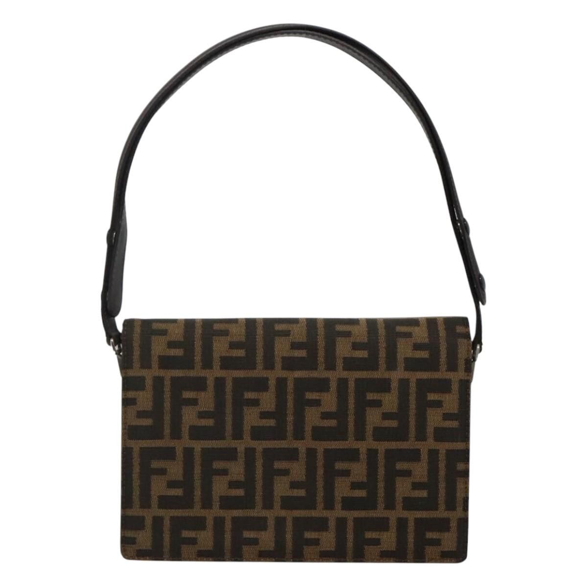 Fendi Brown Canvas Shoulder Bag (Pre-Owned) Size ONE SIZE - 2 Thumbnail