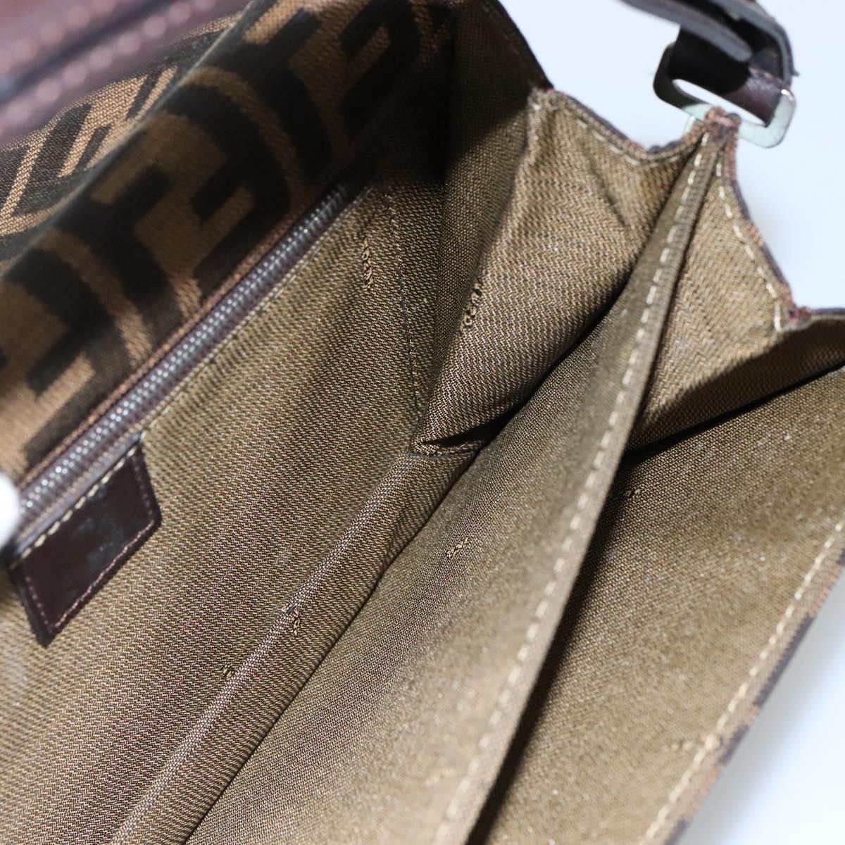 Fendi Brown Canvas Shoulder Bag (Pre-Owned) Size ONE SIZE - 20 Thumbnail