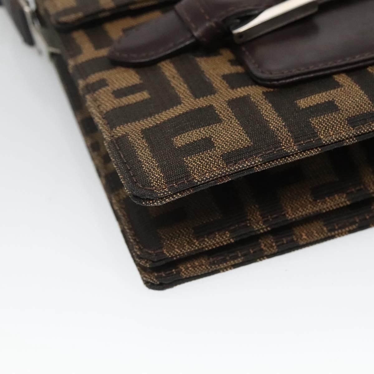 Fendi Brown Canvas Shoulder Bag (Pre-Owned) Size ONE SIZE - 6 Thumbnail