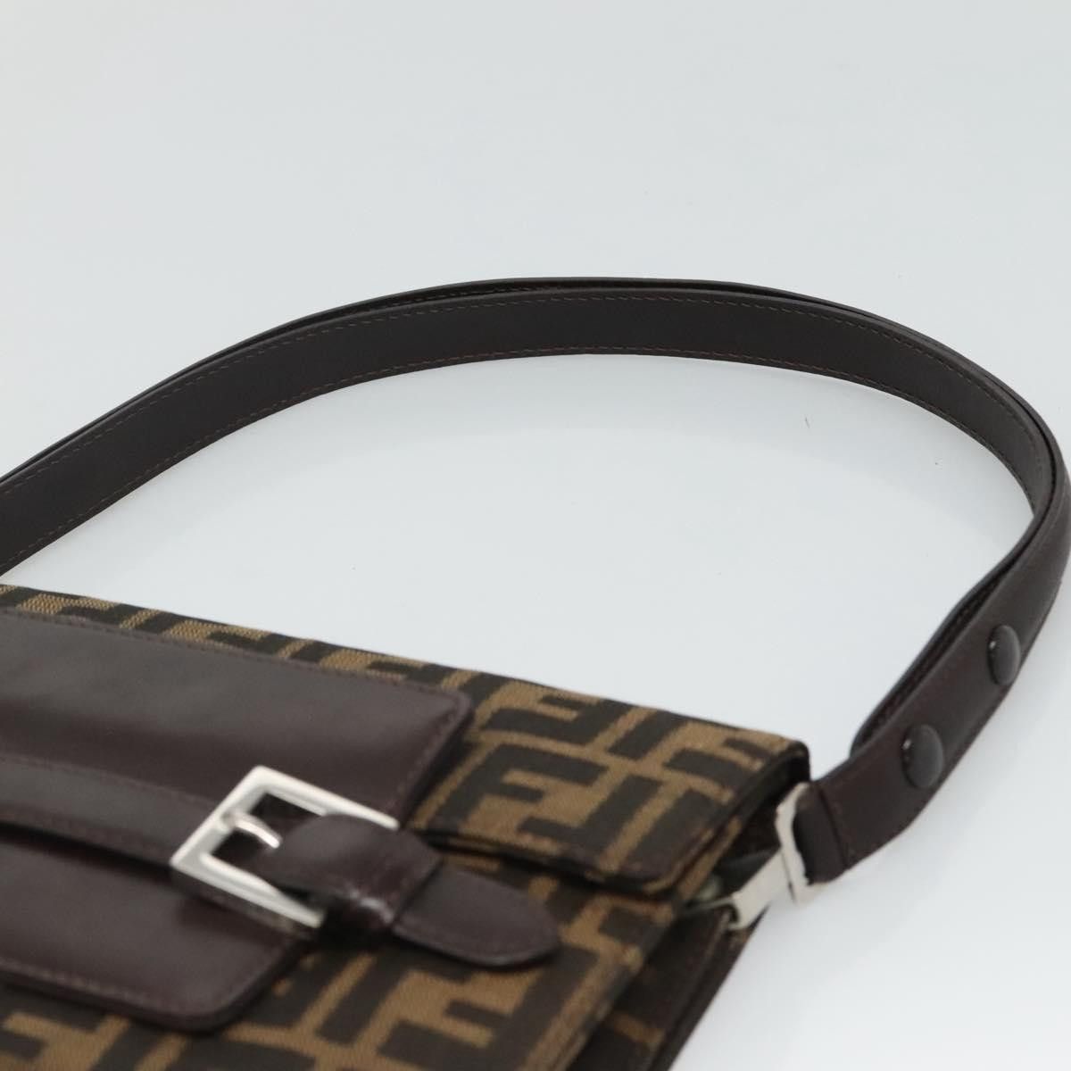 Fendi Brown Canvas Shoulder Bag (Pre-Owned) Size ONE SIZE - 17 Thumbnail