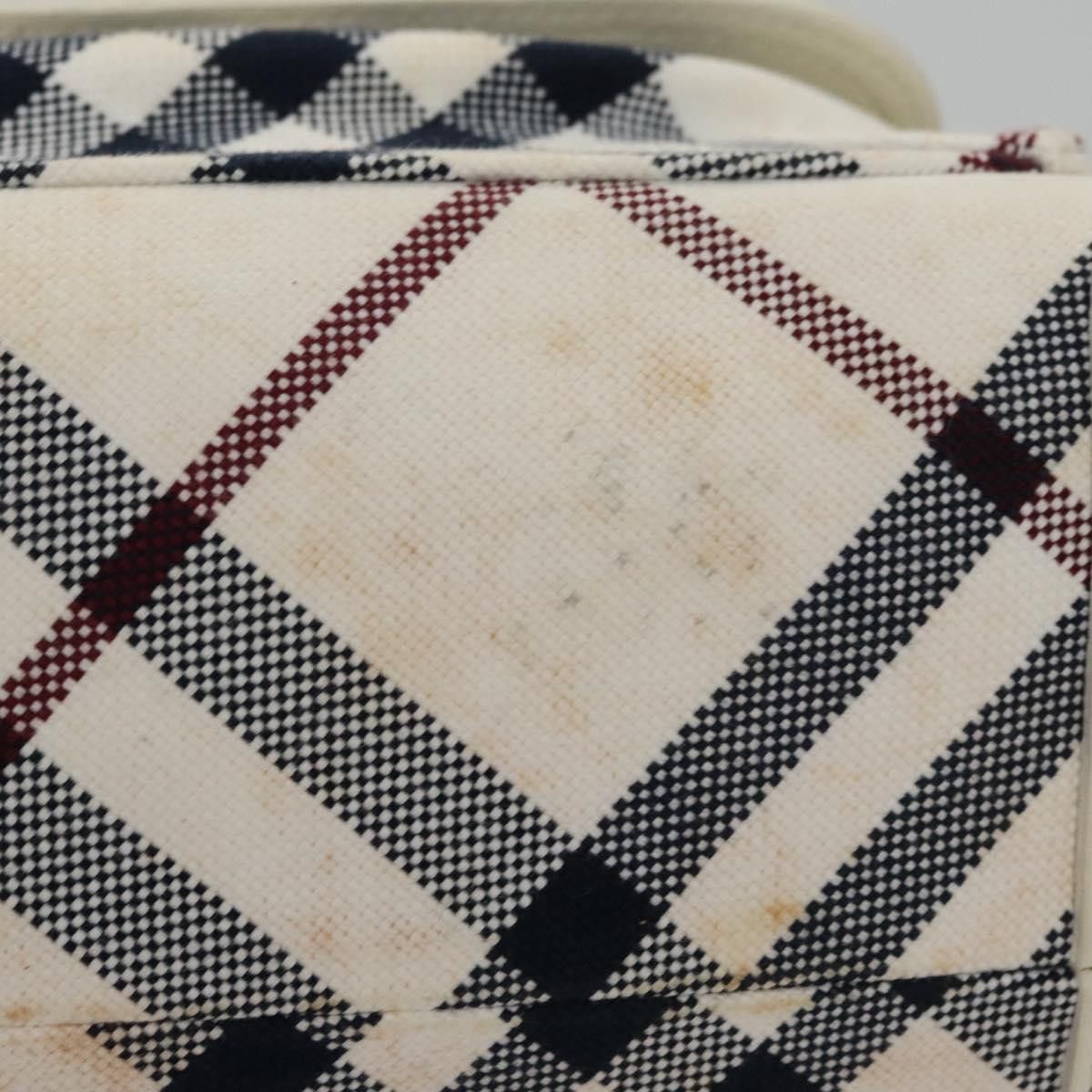 Burberry Nova Check White Canvas Handbag (Pre-Owned) Size ONE SIZE - 18 Thumbnail