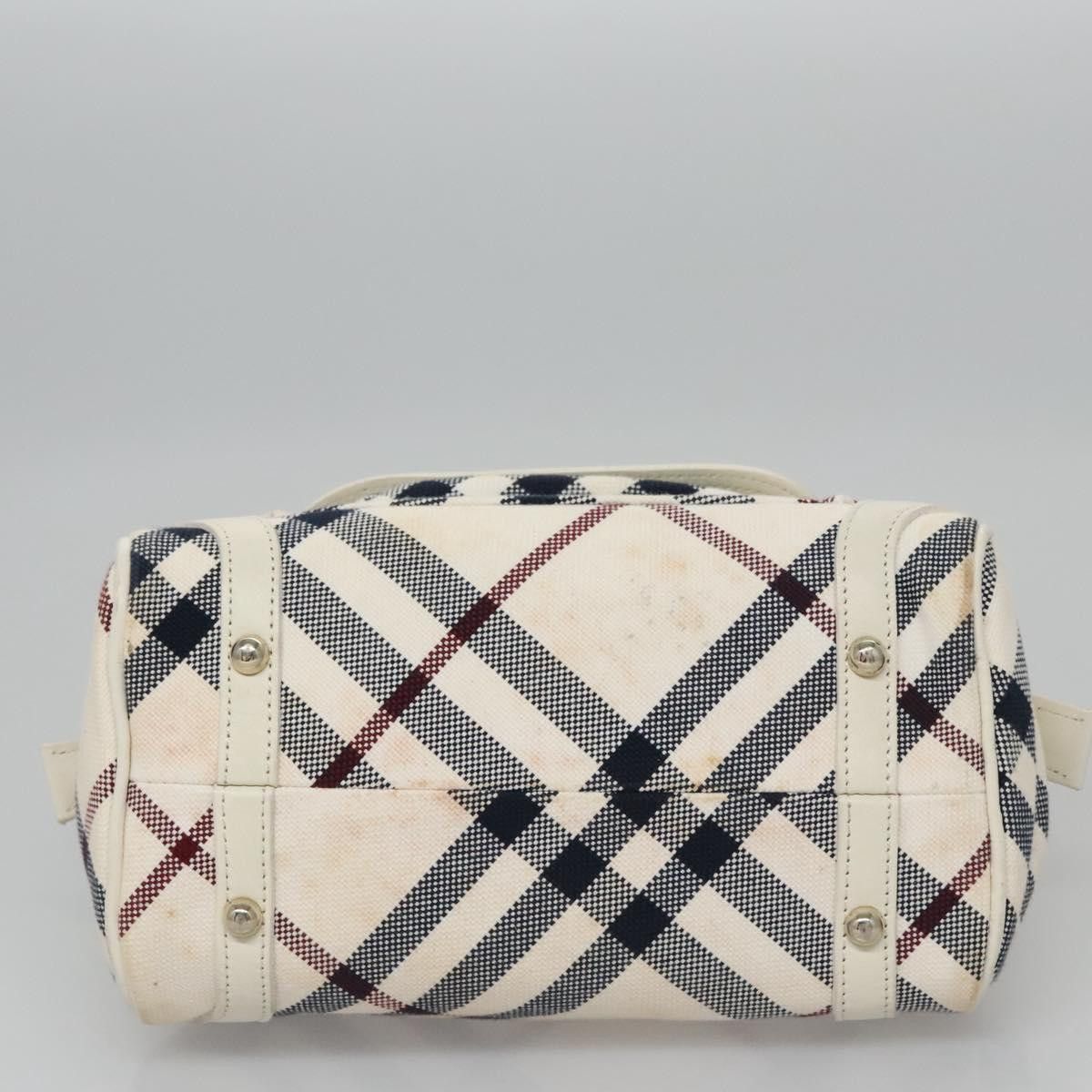 Burberry Nova Check White Canvas Handbag (Pre-Owned) Size ONE SIZE - 17 Thumbnail