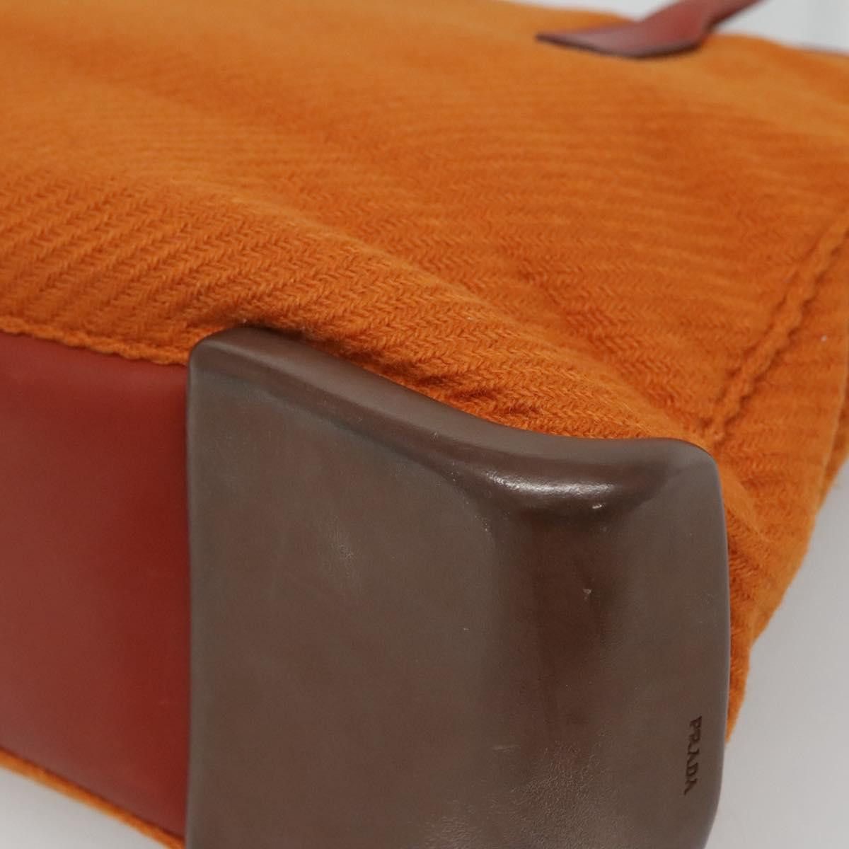 Prada Orange Cotton Tote Bag (Pre-Owned) Size ONE SIZE - 11 Thumbnail
