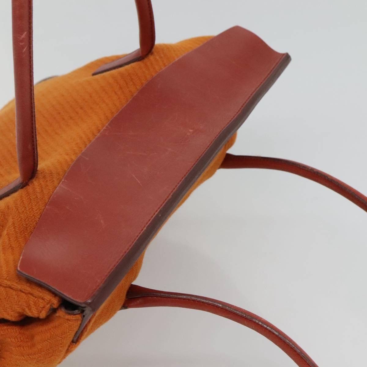 Prada Orange Cotton Tote Bag (Pre-Owned) Size ONE SIZE - 5 Thumbnail