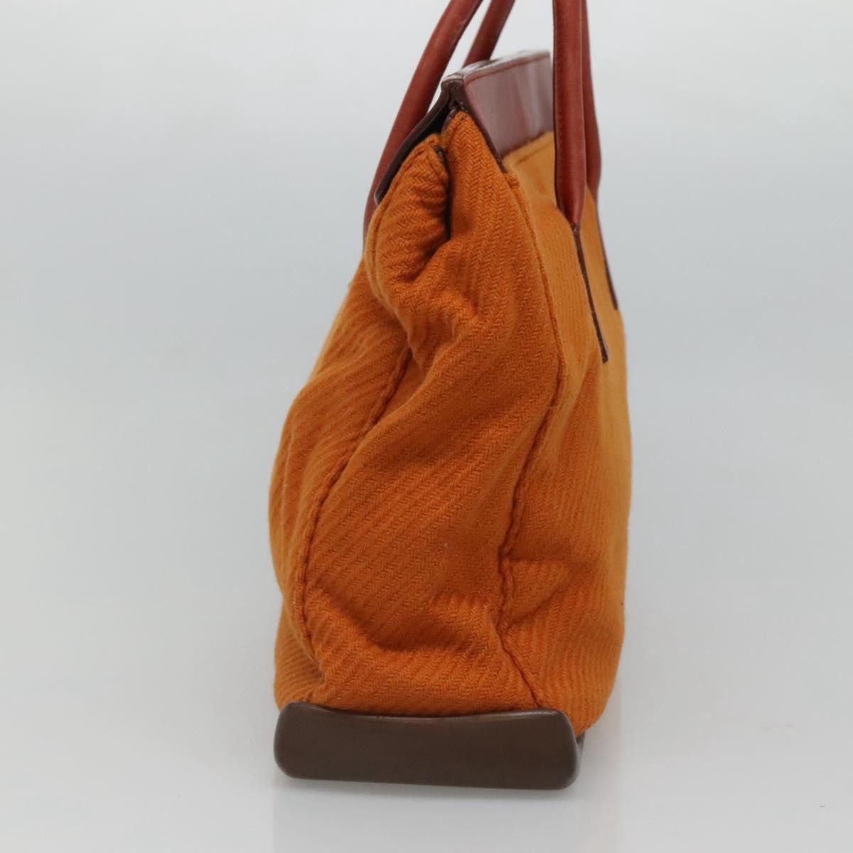Prada Orange Cotton Tote Bag (Pre-Owned) Size ONE SIZE - 4 Thumbnail