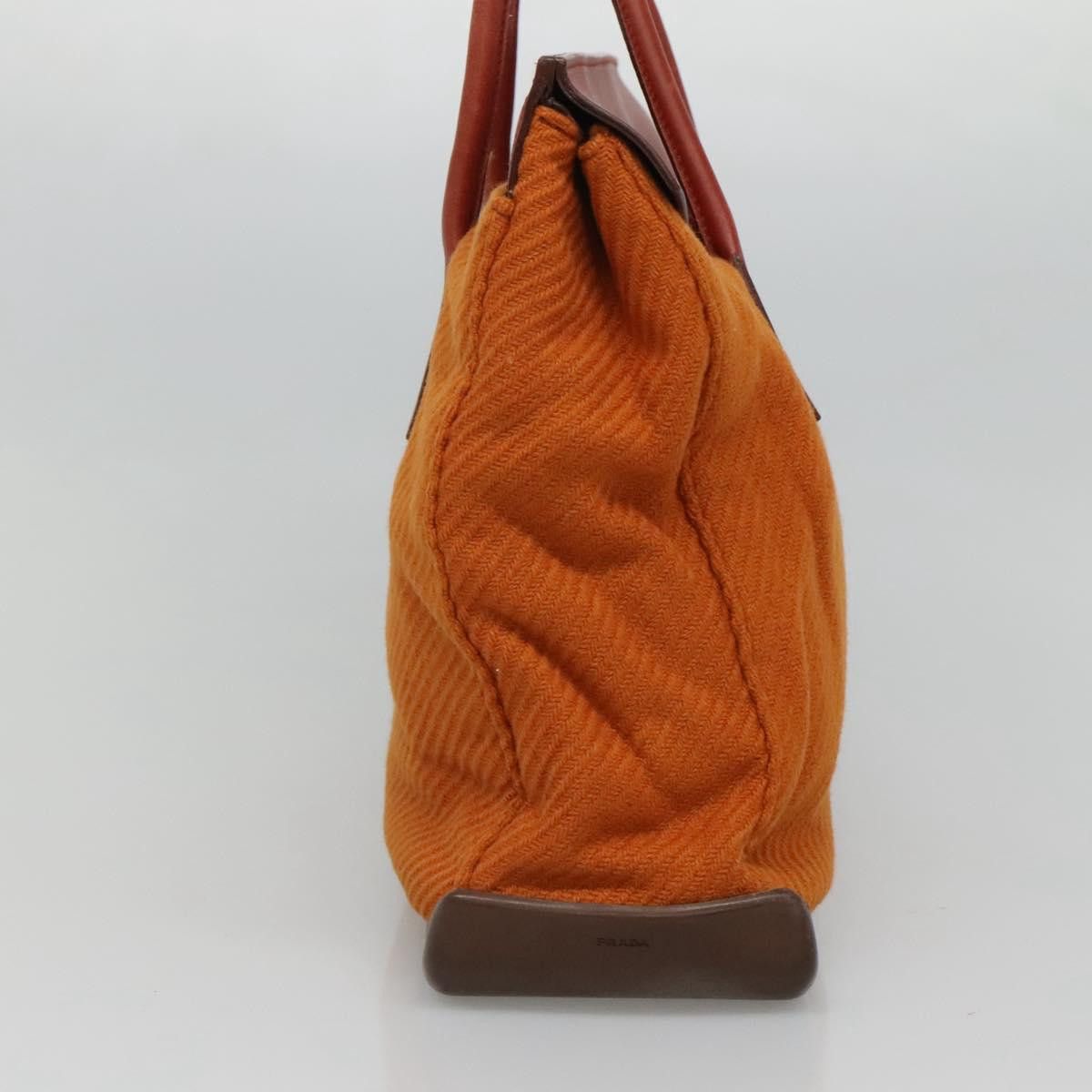 Prada Orange Cotton Tote Bag (Pre-Owned) Size ONE SIZE - 3 Thumbnail