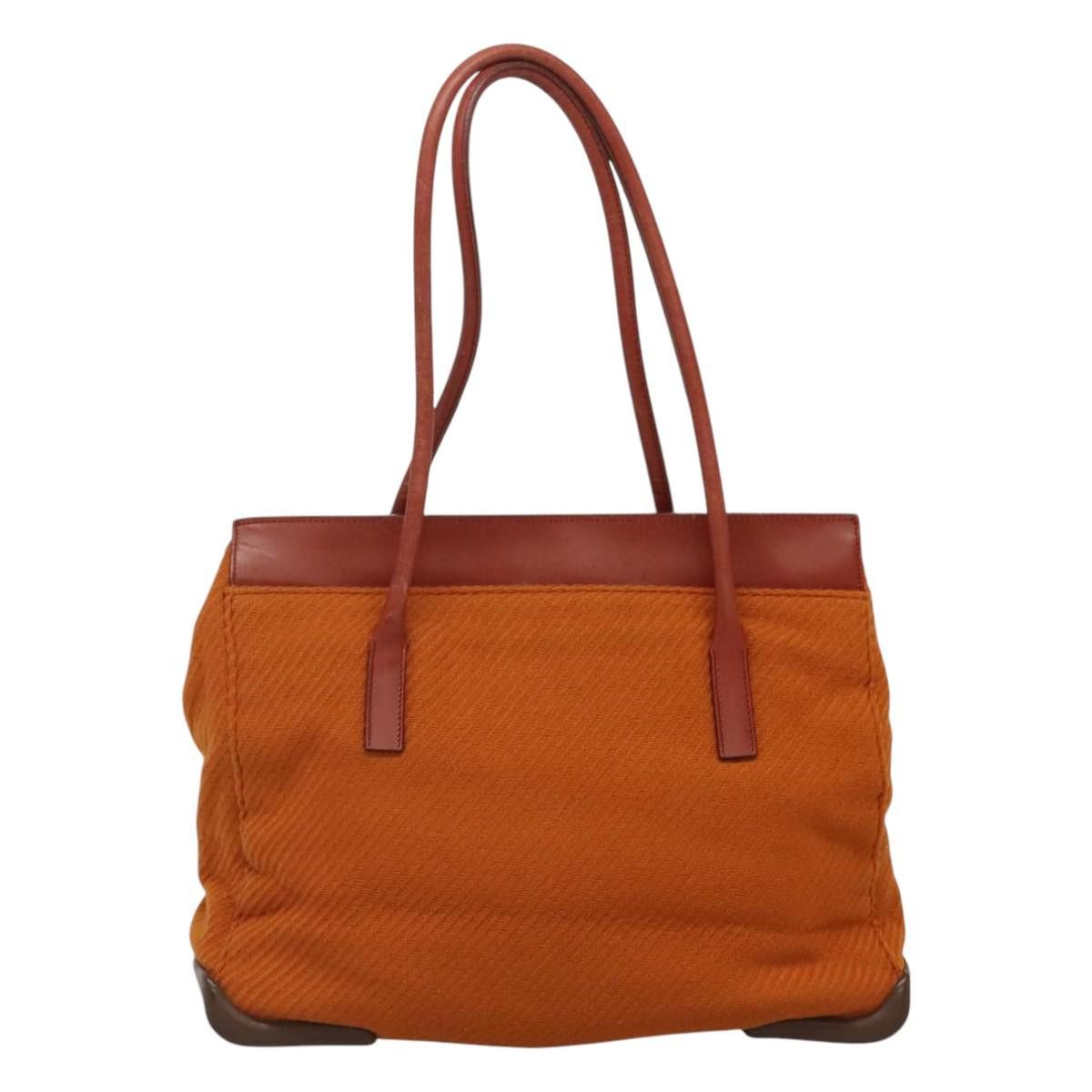 Prada Orange Cotton Tote Bag (Pre-Owned) Size ONE SIZE - 2 Thumbnail