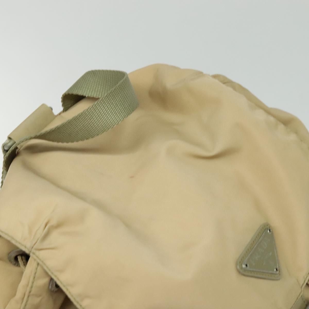 Prada Tessuto Beige Synthetic Backpack Bag (Pre-Owned) Size ONE SIZE - 14 Thumbnail