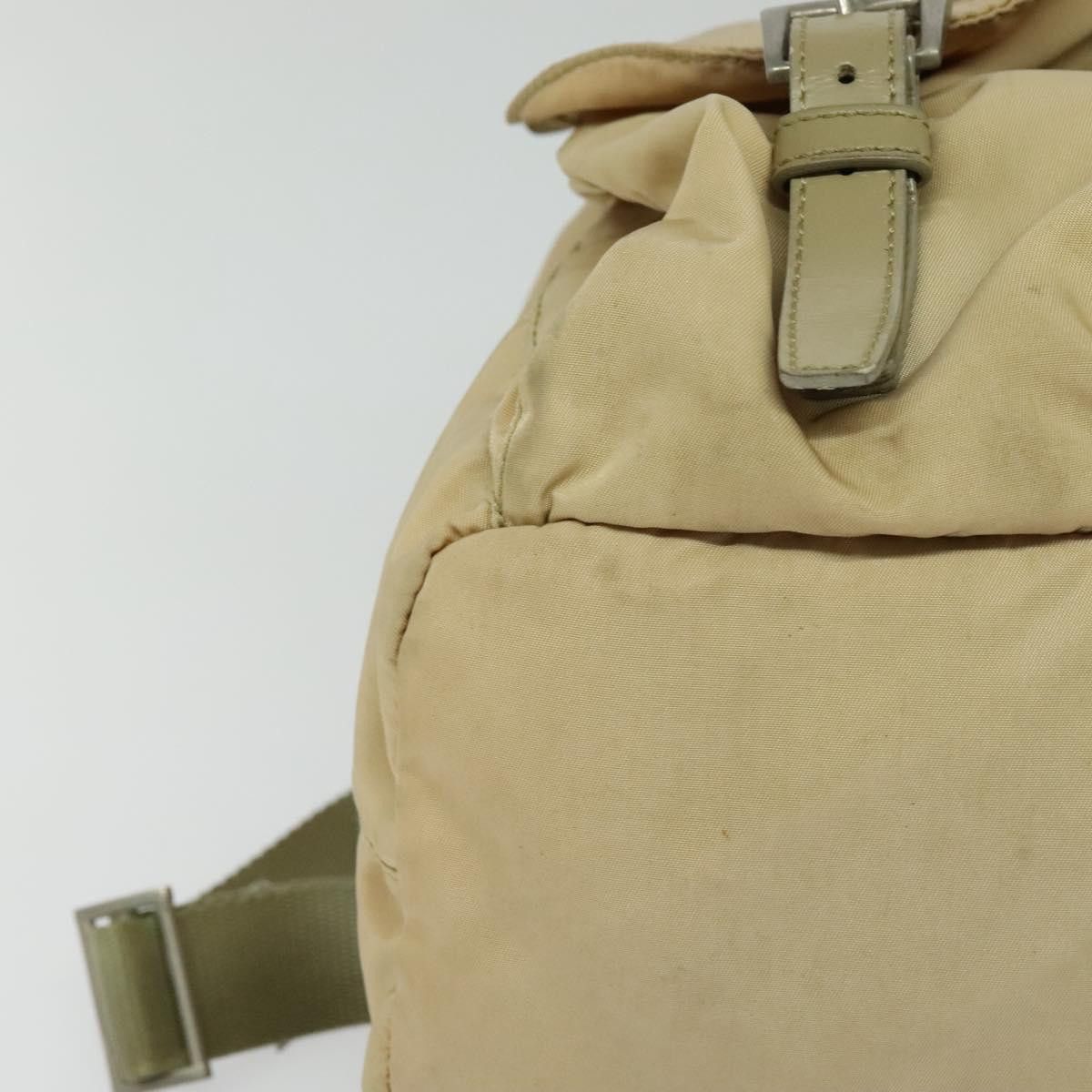 Prada Tessuto Beige Synthetic Backpack Bag (Pre-Owned) Size ONE SIZE - 6 Thumbnail