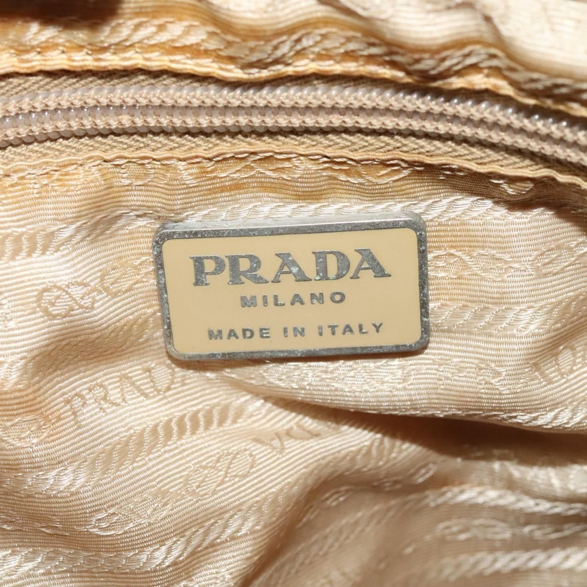 Prada Tessuto Beige Synthetic Backpack Bag (Pre-Owned) Size ONE SIZE - 12 Thumbnail