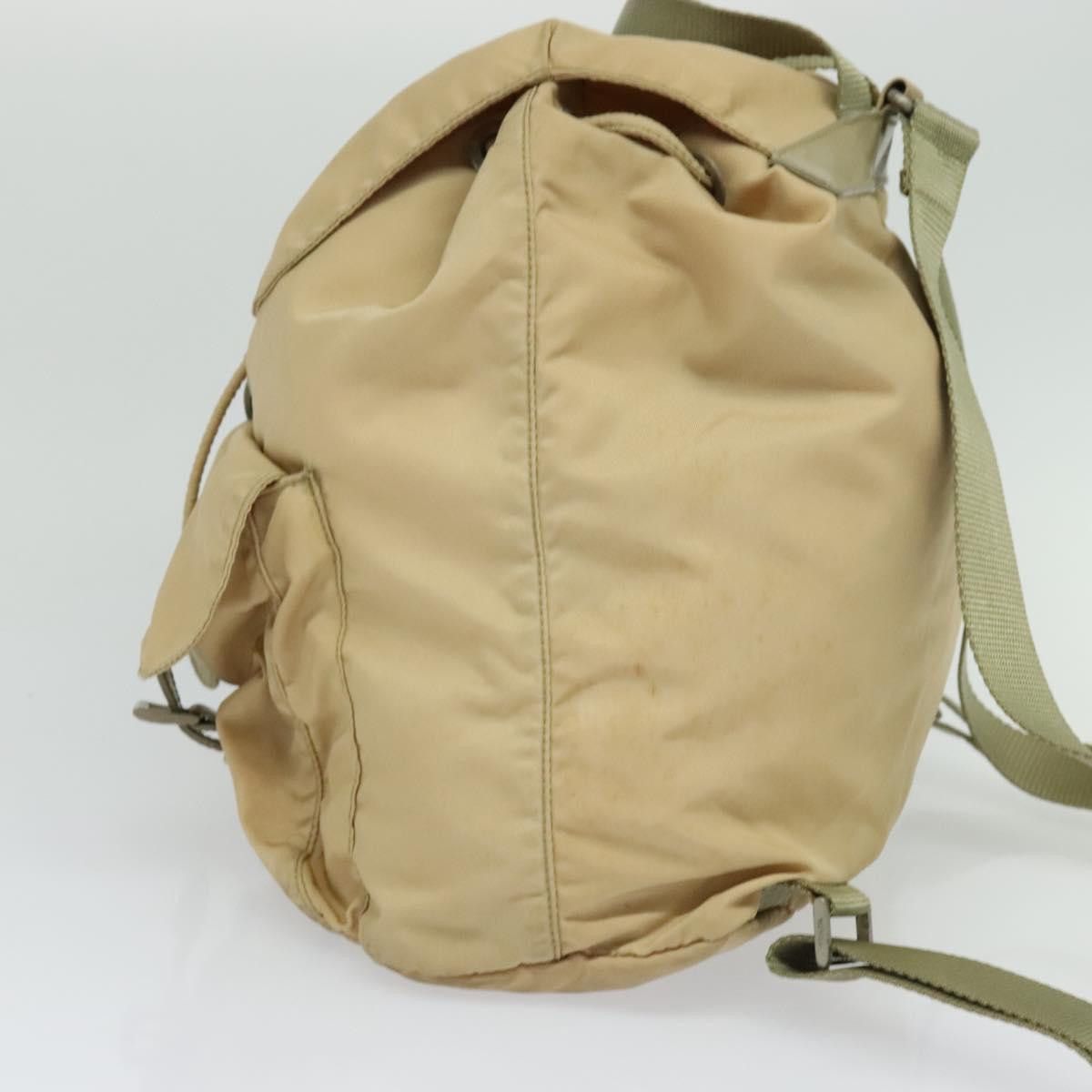 Prada Tessuto Beige Synthetic Backpack Bag (Pre-Owned) Size ONE SIZE - 3 Thumbnail