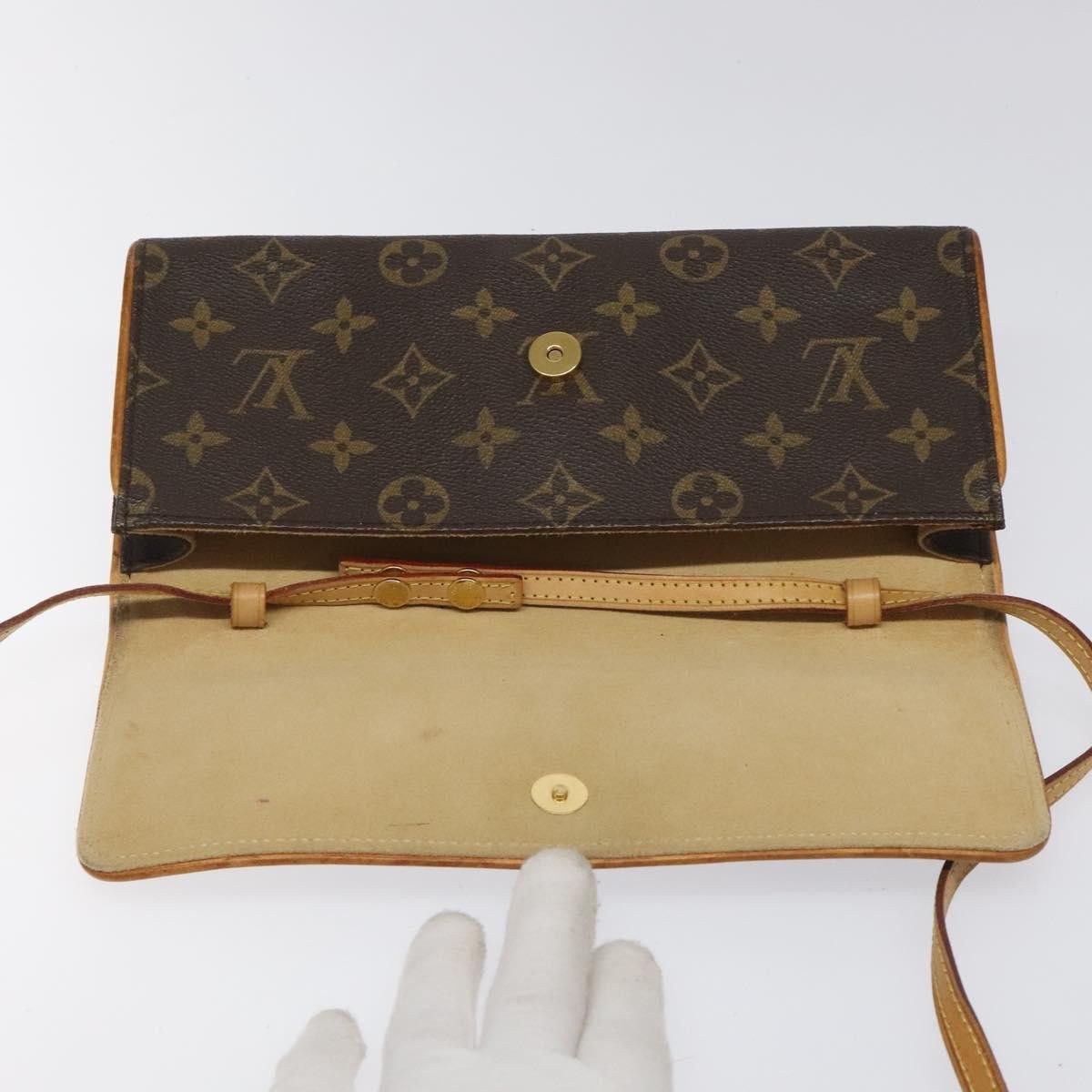 Louis Vuitton Twin Brown Canvas Shoulder Bag (Pre-Owned) Size ONE SIZE - 13 Thumbnail