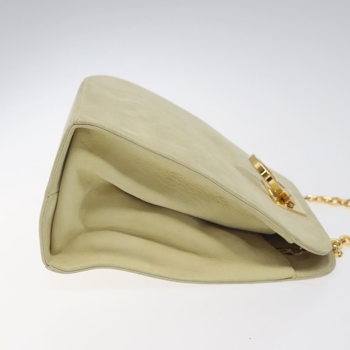 Salvatore Ferragamo Gancini Beige Suede Shoulder Bag (Pre-Owned) Size ONE SIZE - 3 Thumbnail