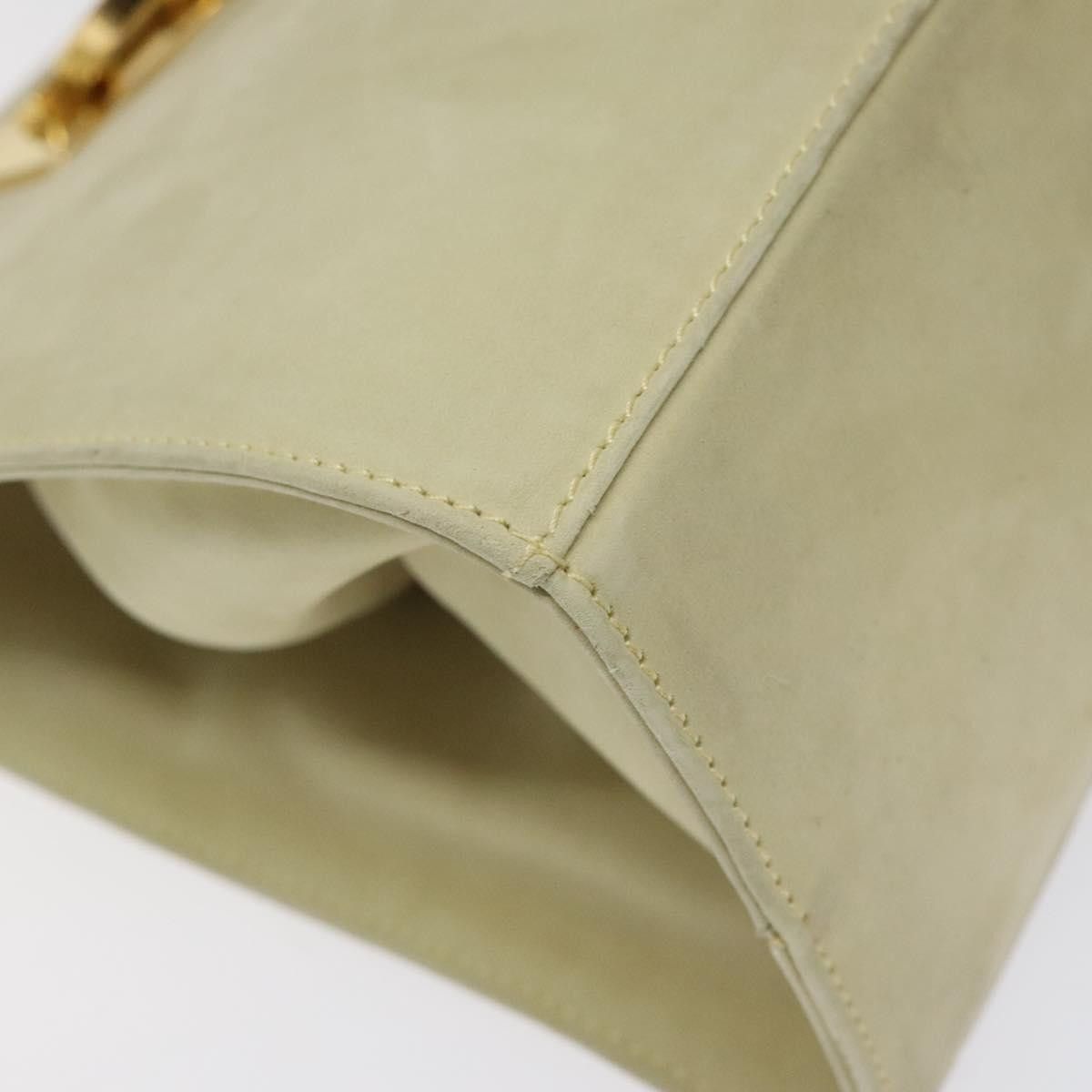 Salvatore Ferragamo Gancini Beige Suede Shoulder Bag (Pre-Owned) Size ONE SIZE - 10 Thumbnail