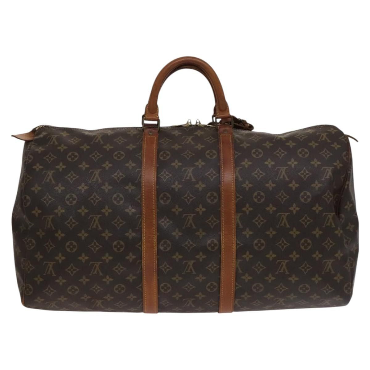 Louis Vuitton Keepall 55 Brown Canvas Travel Bag (Pre-Owned) Size ONE SIZE - 2 Thumbnail