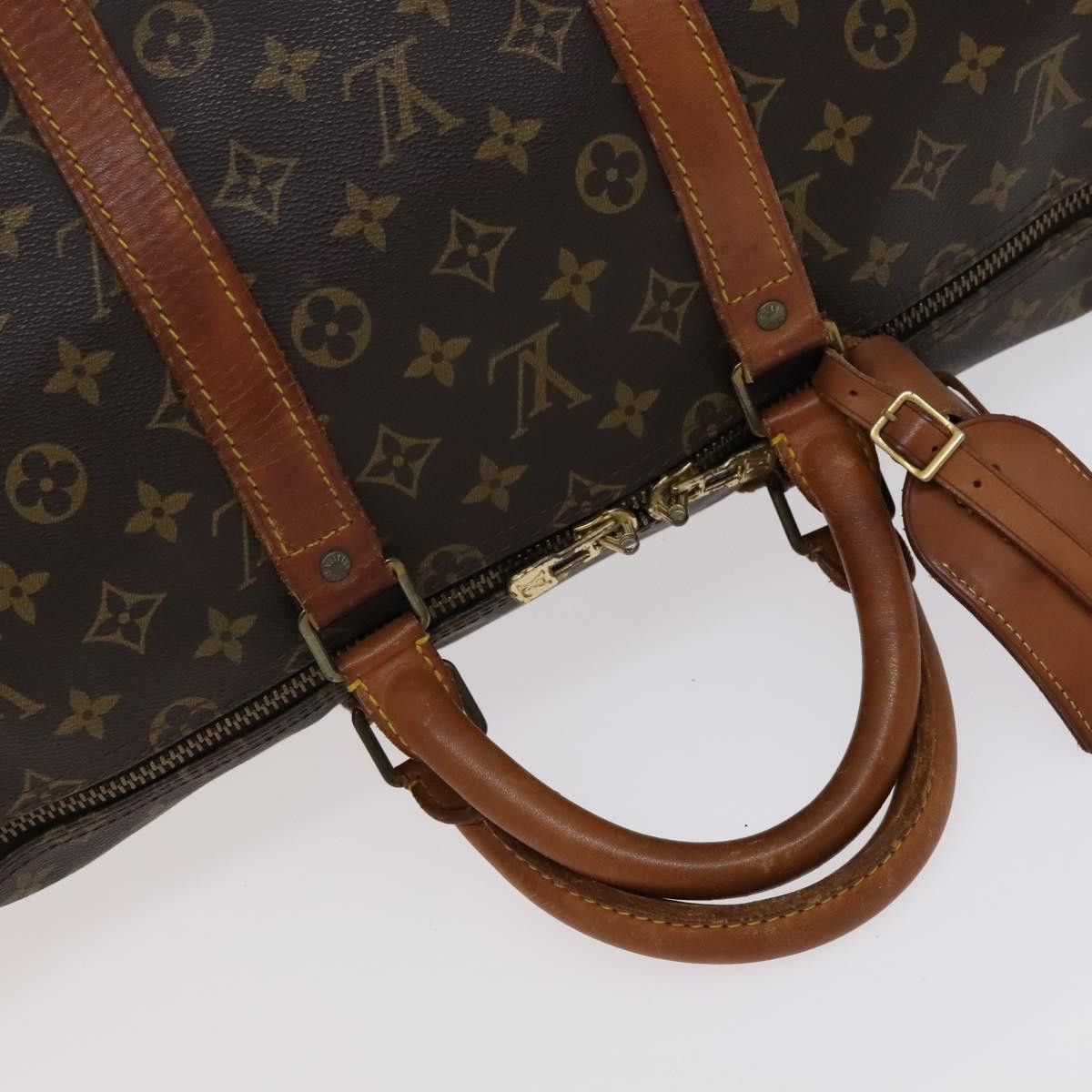 Louis Vuitton Keepall 55 Brown Canvas Travel Bag (Pre-Owned) Size ONE SIZE - 5 Thumbnail