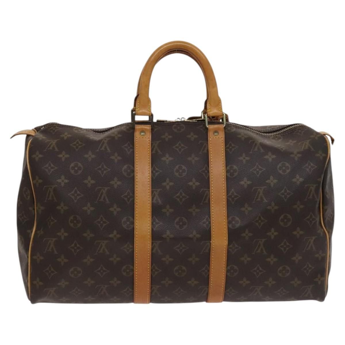 Louis Vuitton Keepall 45 Brown Canvas Travel Bag (Pre-Owned) Size ONE SIZE - 2 Thumbnail